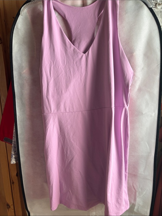 Fabletics Dresses & Skirts - Fabletics Light Pink Racerback V-Neck Mini Dress